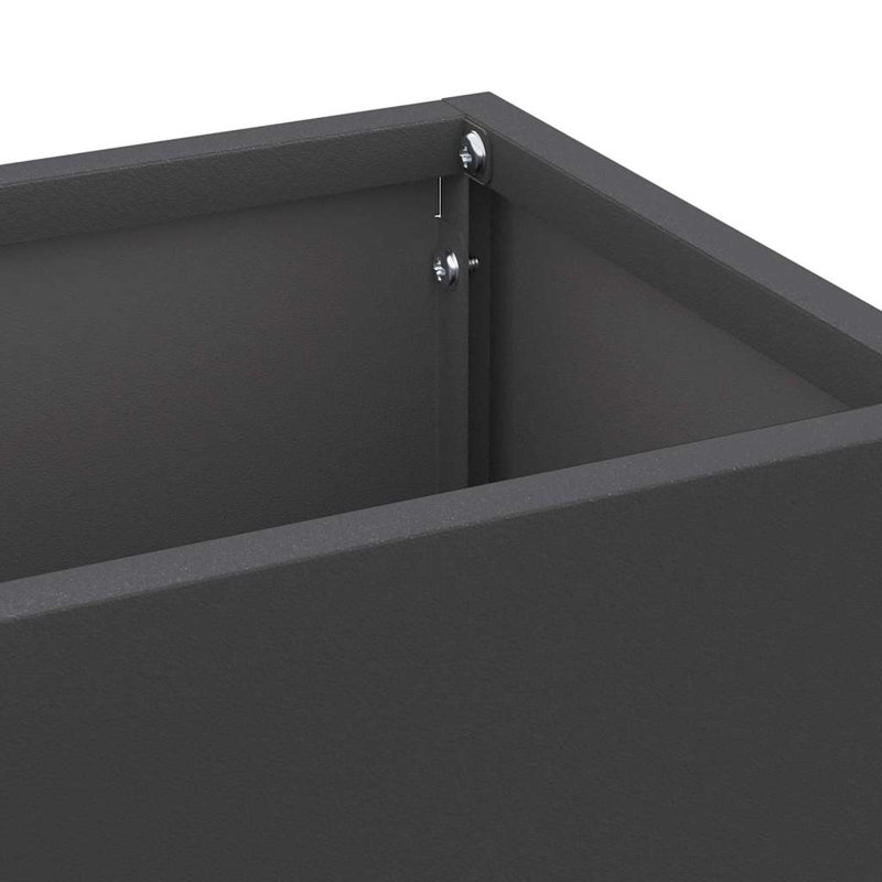 Metro Lane Steel Storage Tub & Tote, Black