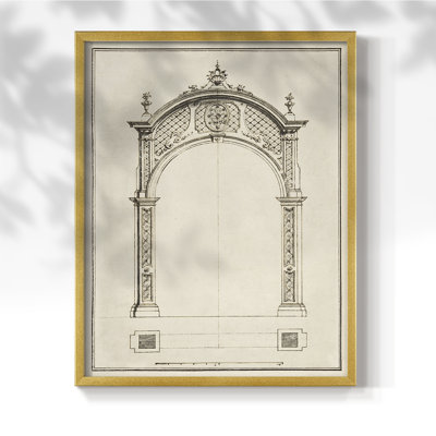 Arch Framed Print - Solid Wood