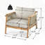 Fauteuil club d'extérieur