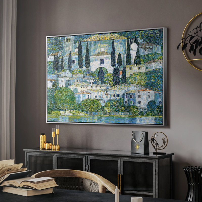 «Vintage Landscape - CX III» sur, Argent, H 17 po x l 25 po
