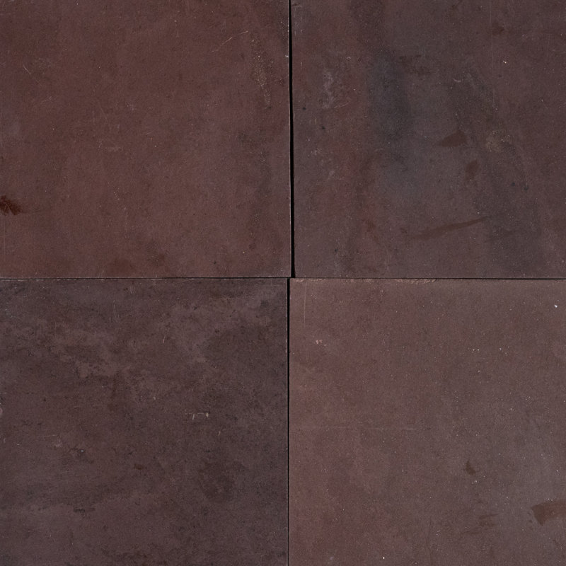 Carreau de mur et de plancher en pierre ardoise chocolat 12 po x 12 po