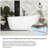 66.93 " L x 31.5 " W Freestanding and Mounting / Installation Required Soaking Plastic / Acrylic Bathtub