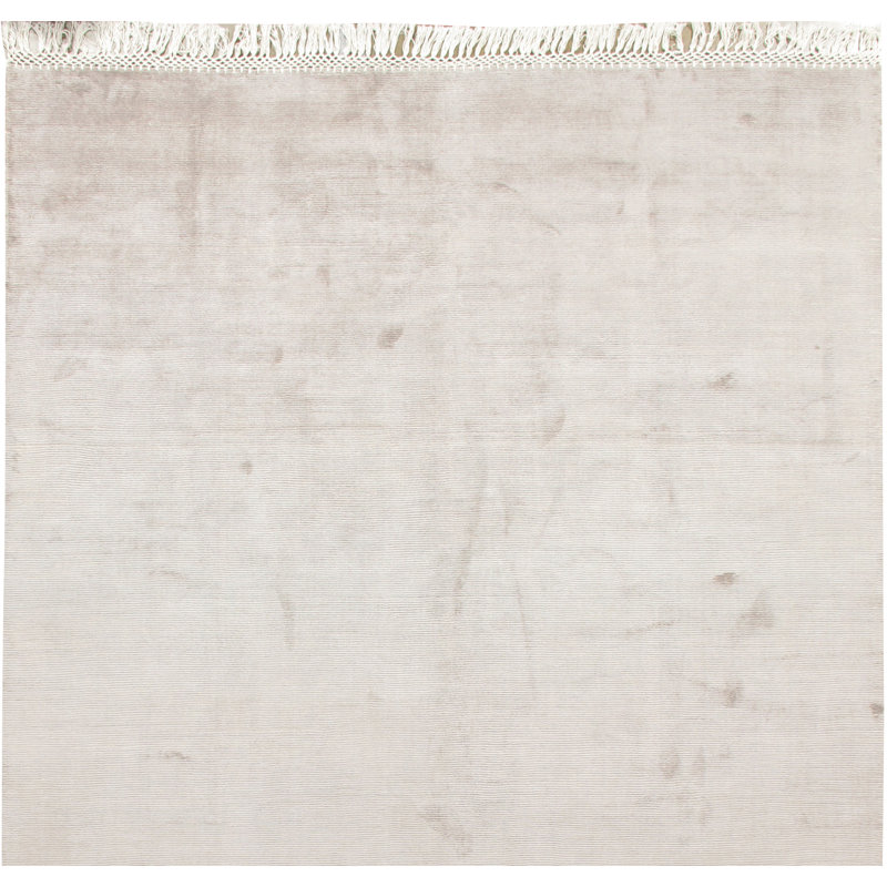 Simplicity Chic Solid Area Rug in Beige, Rectangle 6'9" x 10'2"