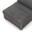 Upholstered Faux Rabbit Fur Flannel Armless Chair with Pillow Back, Single Chair Module Part For Sectional Sofa-1027329241