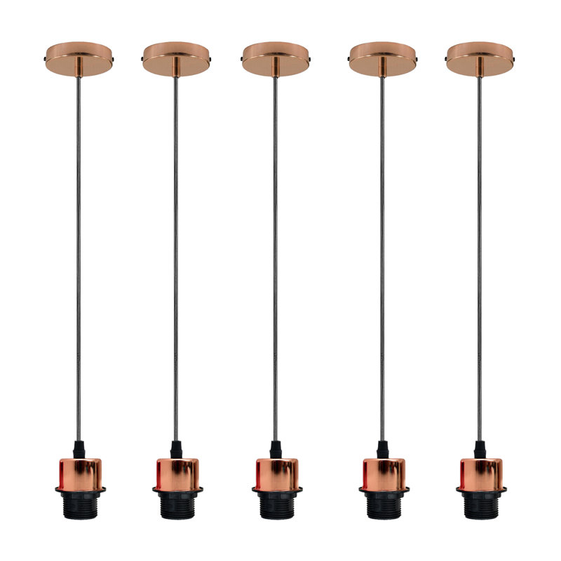 Bismarck 5 - Light Single Pendant, No, Rose Gold