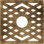 18"OD x 4 5/8"ID x 1/2"P Chevron Architectural Grade PVC Pierced Ceiling Medallion, Antiqued Brass