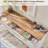 60"W Wine Coffee Bar Cabinet Natural Weathered Finish With 3 Drawers, Wine & Glass Rack-567541282