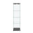 Modern Glass Display Cabinet with LED lights, Quick-assembly Antique Cabinet, Tempered Glass Bookshelf, Suitable for Living Room and Bedrooms, 1-door 4-shelf-444157064