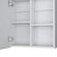 Armoire à pharmacie avec miroir H 21,1 "x l 19,7" Duma, une porte avec quatre tablettes intérieures pour la salle de bain, noir cuisine-906471529