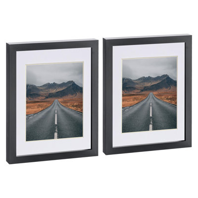 Photo Frames with 5" x 7" Mount - 8" x 10" - Black/White