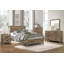 Chambre à coucher Table de chevet en bois 1Pc 2X tiroirs style transitionnel