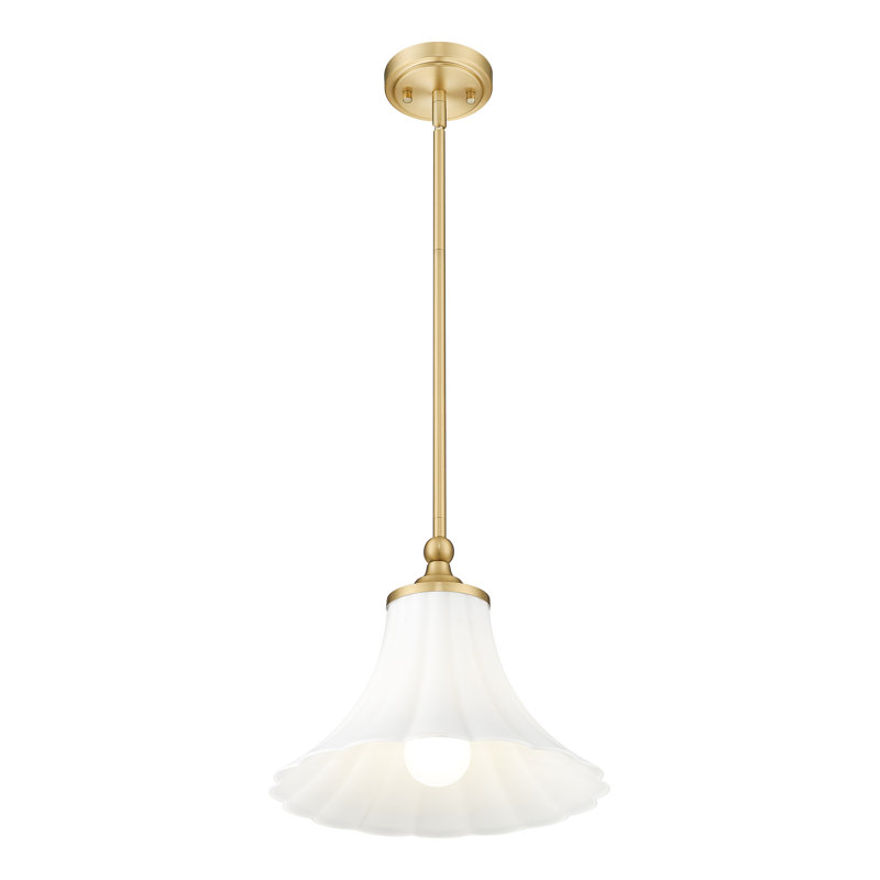 Luminaire suspendu moderne 1 lumière Ohlson, Doré