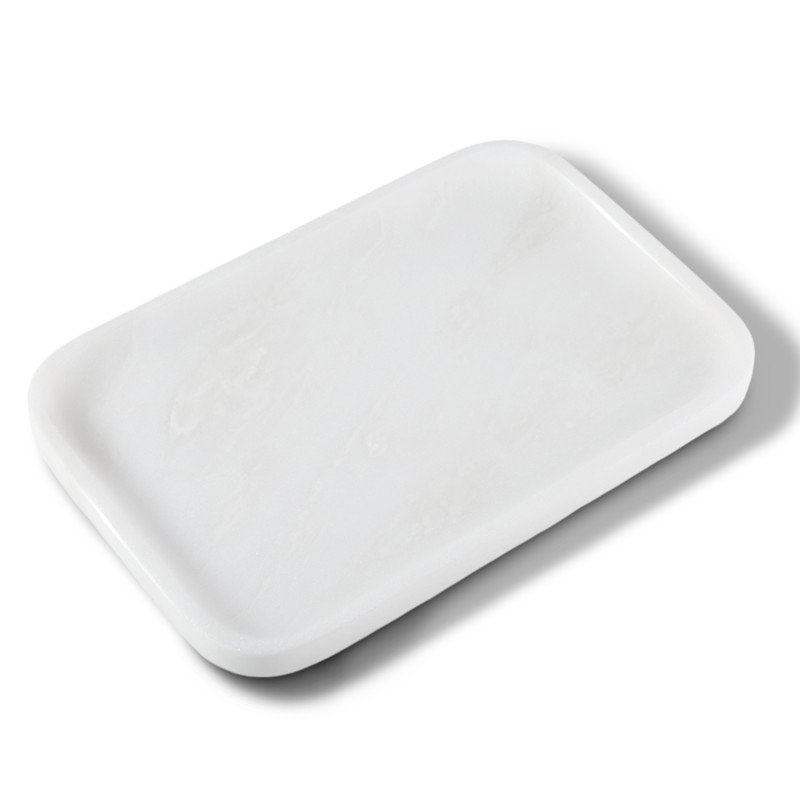 Rectangle Natural Marble Tray,Namib Bianco