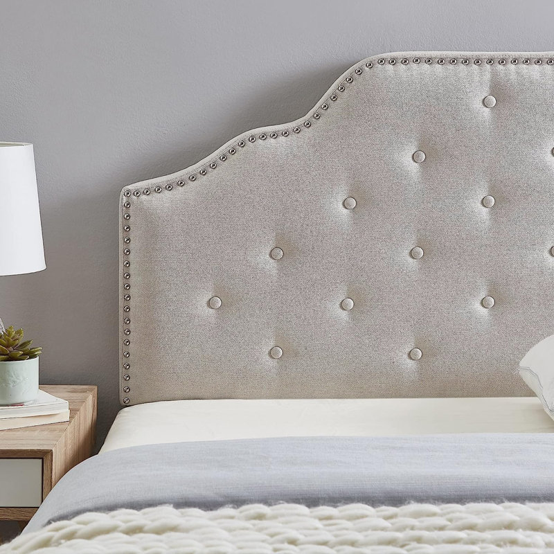 Tête de lit tapissier Cammock, Beige