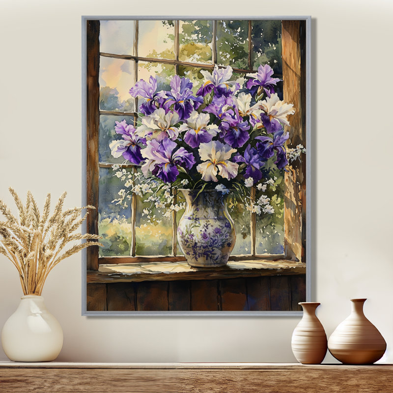 Bouquet de pivoines Roberts Farmyard dans un vase I - Bouquets assortis, impressions encadrées, H 40 po x l 30 po