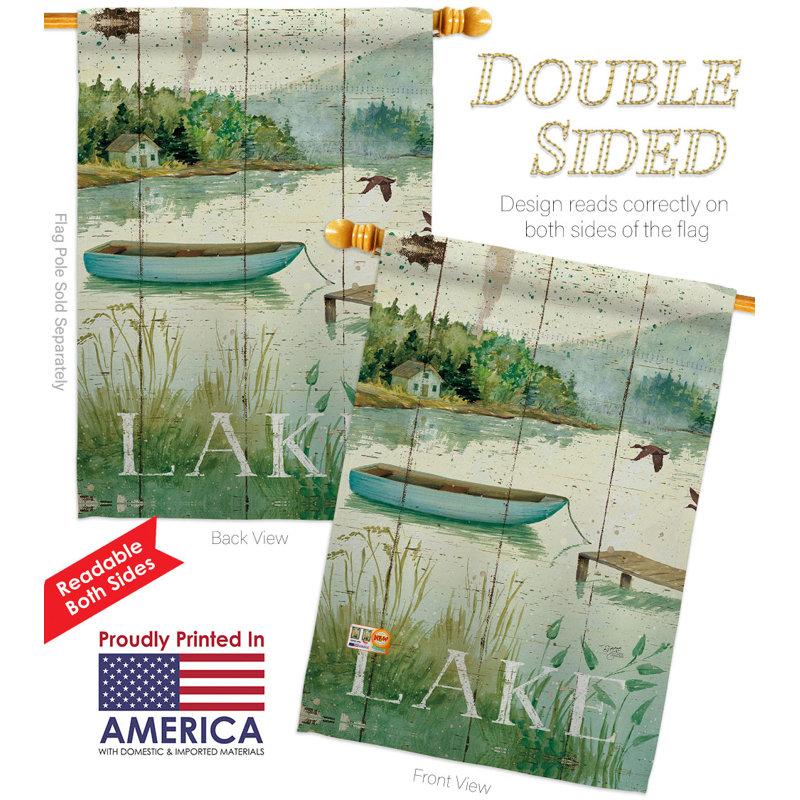 Double Sided 40'' H x 28'' W Polyester House Flag