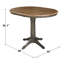 Ensemble de salle à manger extensible à hauteur de comptoir en bois massif Dibora-1704542526-1704542513
