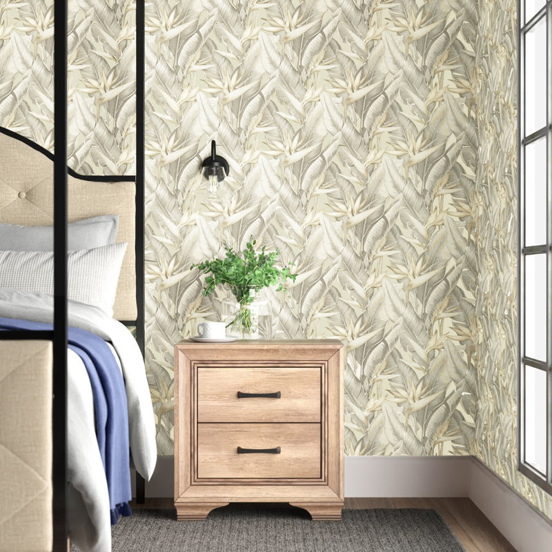 Rouleau de papier peint 33 pi x 20,5 po Coiner, Beige