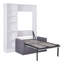 Lit simple blanc avec tablettes optimisant l'espace-1529696868