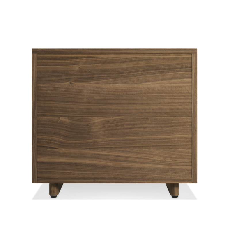 Murmur 2 - Drawer Solid Wood Nightstand, Walnut