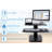 Adjustable Metal Base Standing Desk Converter