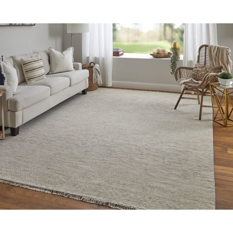 Branson Wool Area Rug in Beige, Rectangle 7'9" x 9'9"