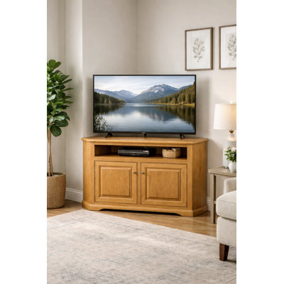 Inouye Unfinished Corner TV Stand for TVs up to 65"