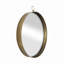 Miroir rond de 24 po x 28 po, miroir circulaire avec cadre en fer pour le couloir du meuble-lavabo de la chambre à coucher du salon-5204351