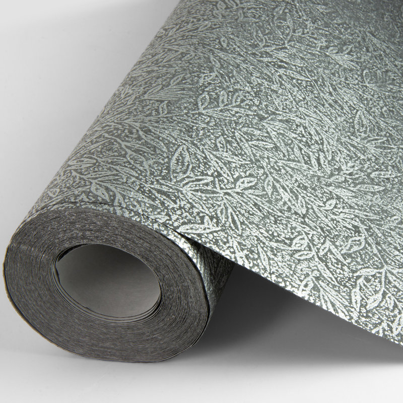 Rouleau de papier peint L 33 pi x l 20,9 po, Gris anthracite
