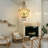 Caimen 4-Light Crystal Empire Chandelier with Crystal Accents