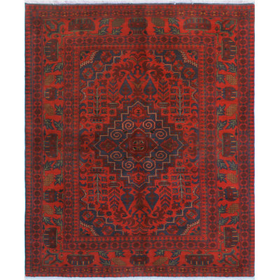 Khushabu Nurten Red Rug