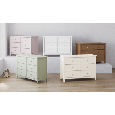 Commode double 6 tiroirs Graco Sasha
