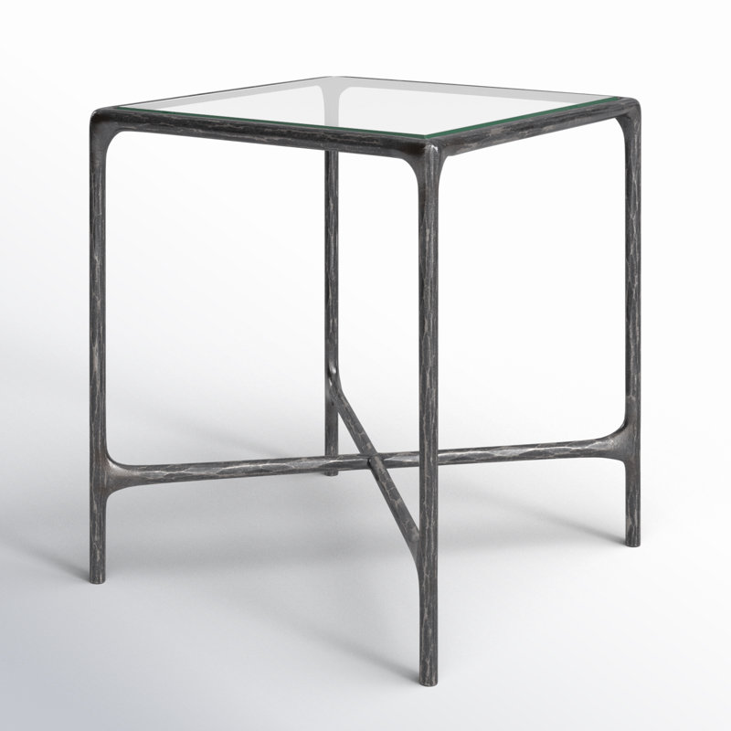 Table de bout Evelynn, Noir, Clair