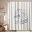 Rideau de douche plat avec 12 crochets-160155088