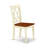 5 Piece Kitchen Table Set for 4 Includes a Rectangle Dining Room Table with Butterfly Leaf and 4 Solid Wood Seat Chairs, Buttermilk & Cherry