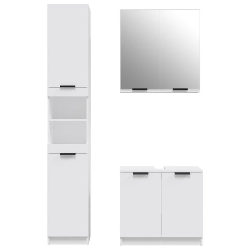 Kirollos Bathroom Cabinet, White