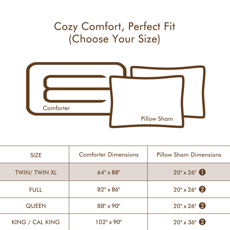 Ensemble d'édredon 3 pièces Wayfair Basics, Édredon pour très grand lit + 2 taies décorativ, Gris Heather