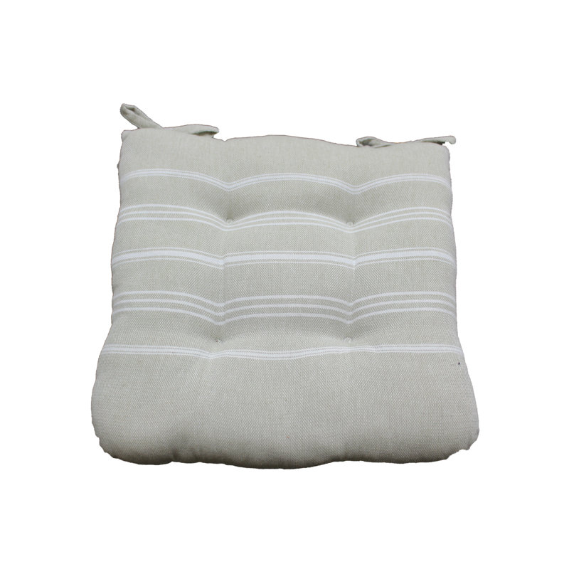 Coussin de chaise de salle à manger Cannady, Beige