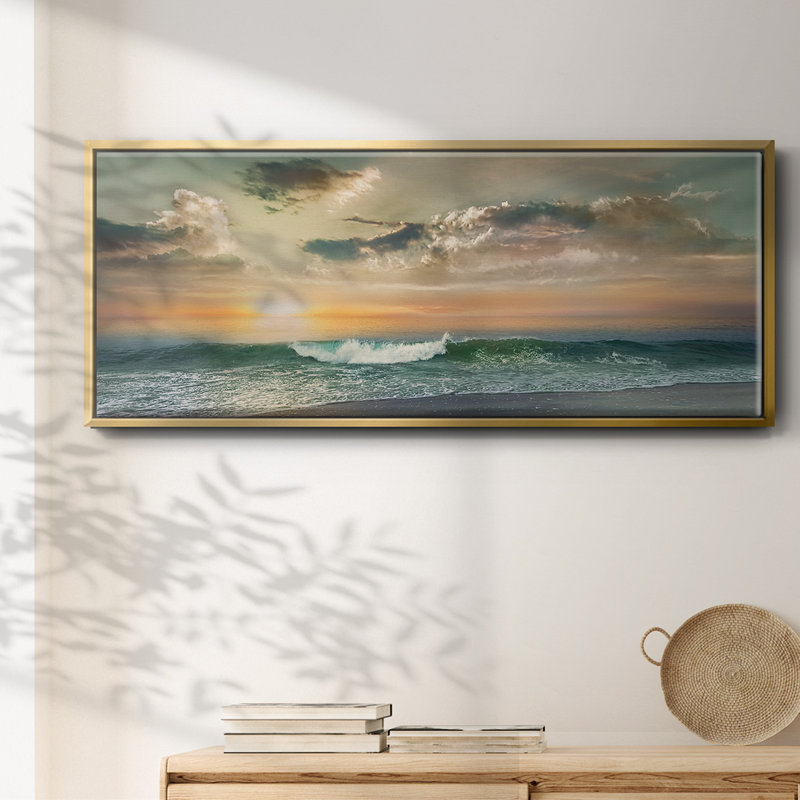 Sundown- Framed Canvas, 8" H x 20" W