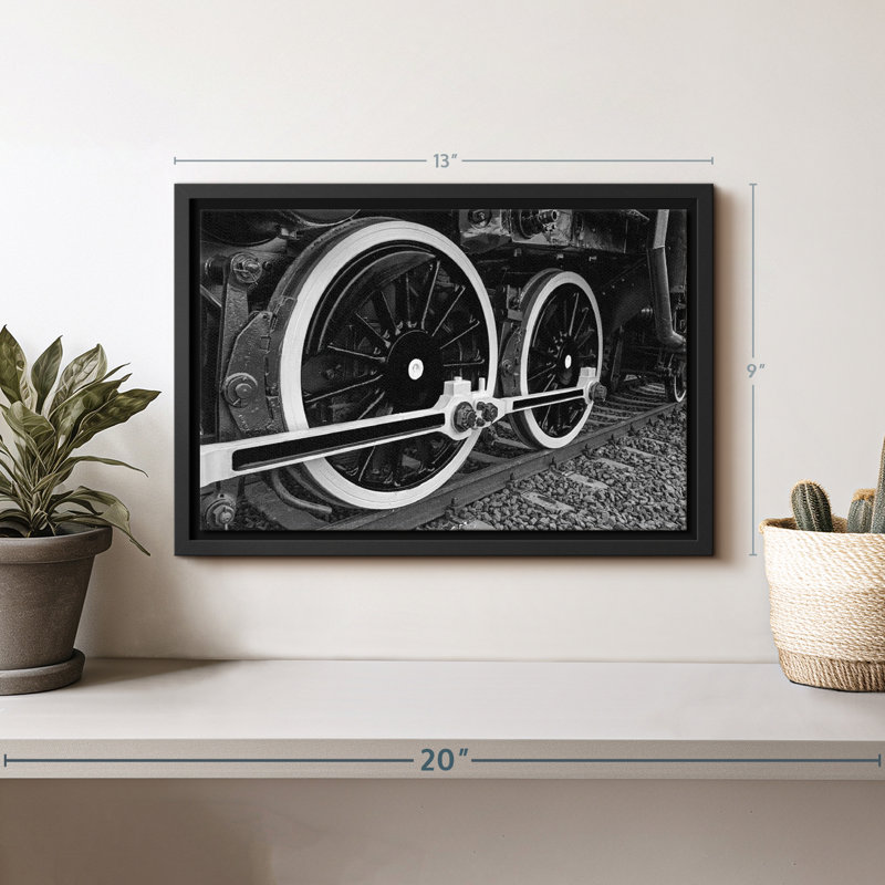 " Train Wheels Wall Art ", 9" H x 13" W