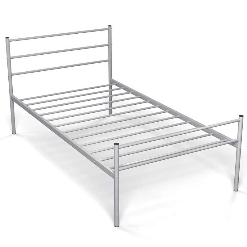 Edelberto 35.5" Bed Frame, Silver