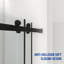 Porte de douche réglable sans cadre de l 56 à 60 po x H 76 po, double coulissante, verre trempé transparent de 10 mm avec revêtement facile à nettoyer, porte de douche-123698890