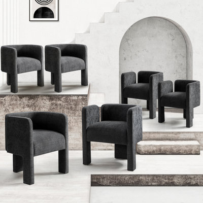 Braien Upholstered Low Back Arm Chair