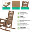 Chaise berçante surdimensionnée en PEHD d'extérieur-22411534
