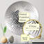 Miroir mural noir et blanc abstrait Corals River II - Sun Circles-664916221