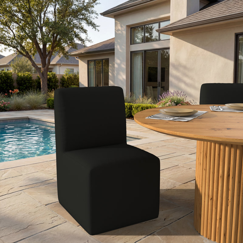 Chaise de patio Praia Sunbrella®, Toile Sunbrella® noir