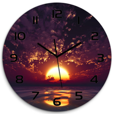 Jiyaad Glass Wall Clock