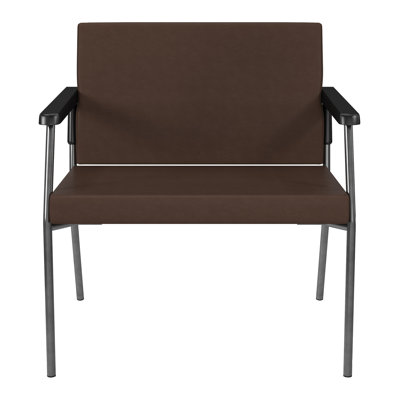 Pavi Vinyl Seat Waiting Room Chair with Metal Frame