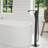 Freestanding Floor Mounted Bathroom Waterfall Tub Filler Single Handle with Hand Shower-107823700
