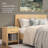 Alberta Queen Platform Bed With Set Of 2 Nightstands With Drawer, Bedroom Storage Furniture